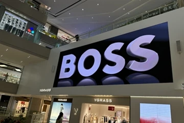Indoor grote led-videomuur voor outlets-winkelcentrum